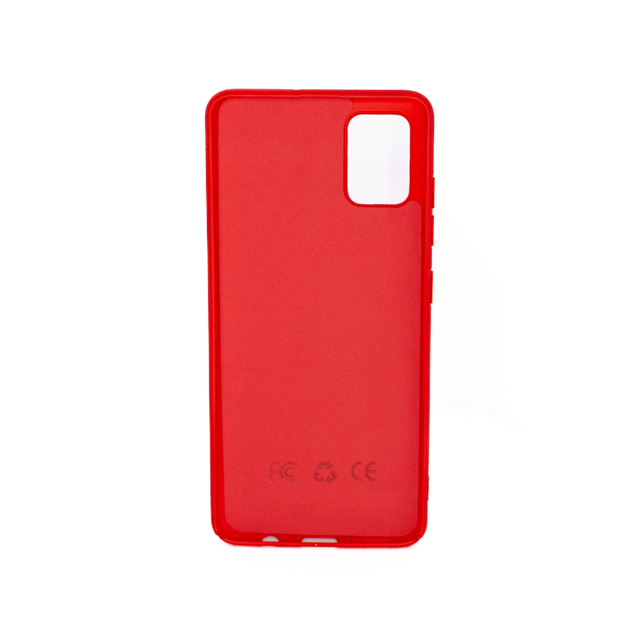 Protectores para celular  para Samsung  A51 Funda de silicona con felpa Rojo